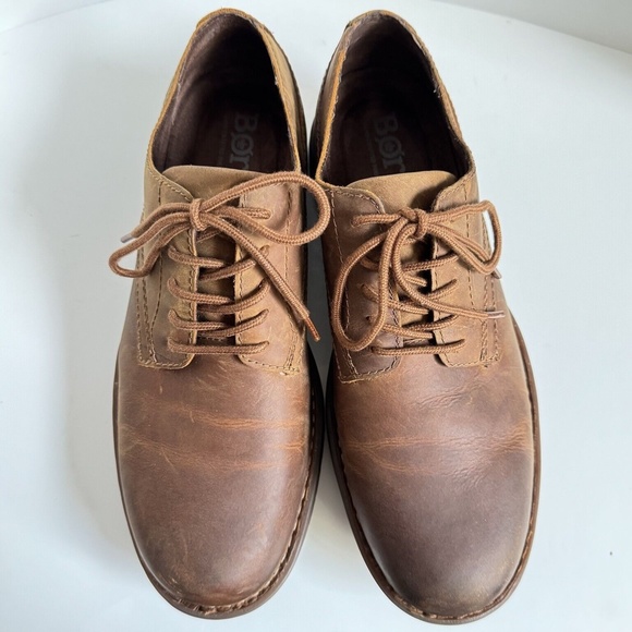 BORN Briggs Casual Oxfords Men\'s Derby Brown Leather Lace Up Comfy Shoes Size 10 main image 2